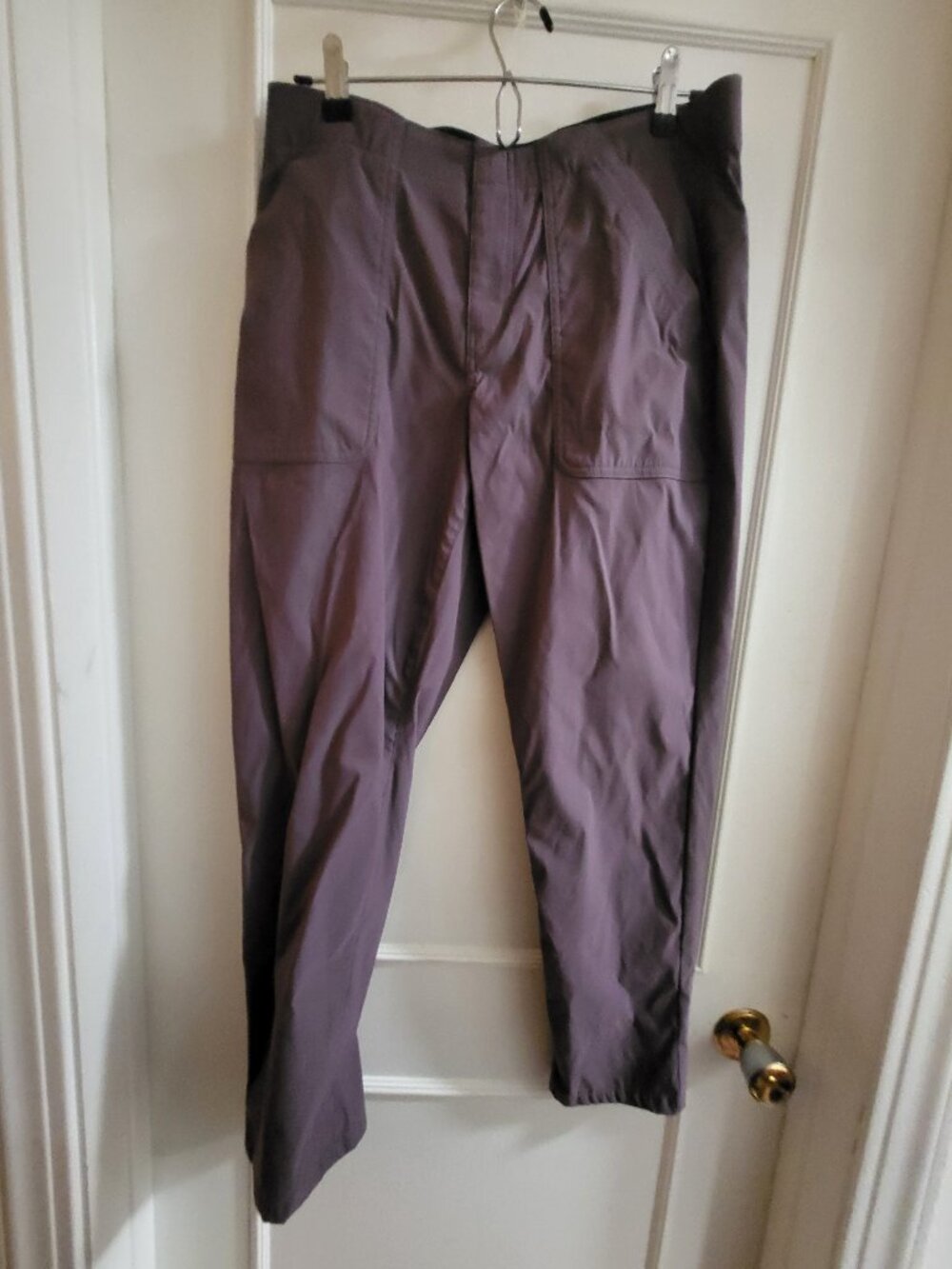 Eddie Bauer Women's Horizon Straight Ankle Pants - Size 12 - Plum/Aubergine